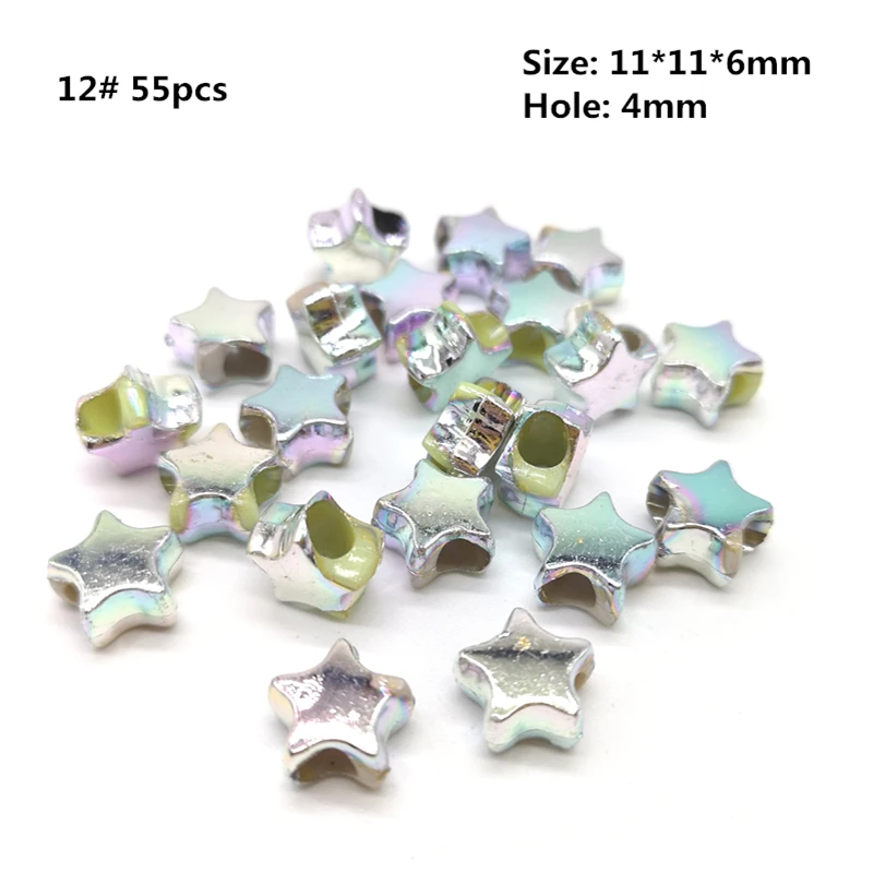 50pcs Colorful Acrylic Beads Star Beads For Jewelry Making DIY Bracelet Necklace Accessories #PJ12
50pcs Colorful Acrylic Beads Star Beads For Jewelry Making DIY Bracelet Necklace Accessories #PJ12