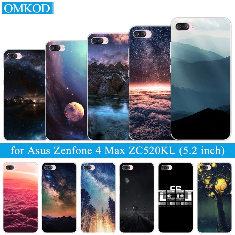 Чехлы для телефонов Asus Zenfone 4 Max ZC520KL мягкая задняя крышка из ТПУ с изображением