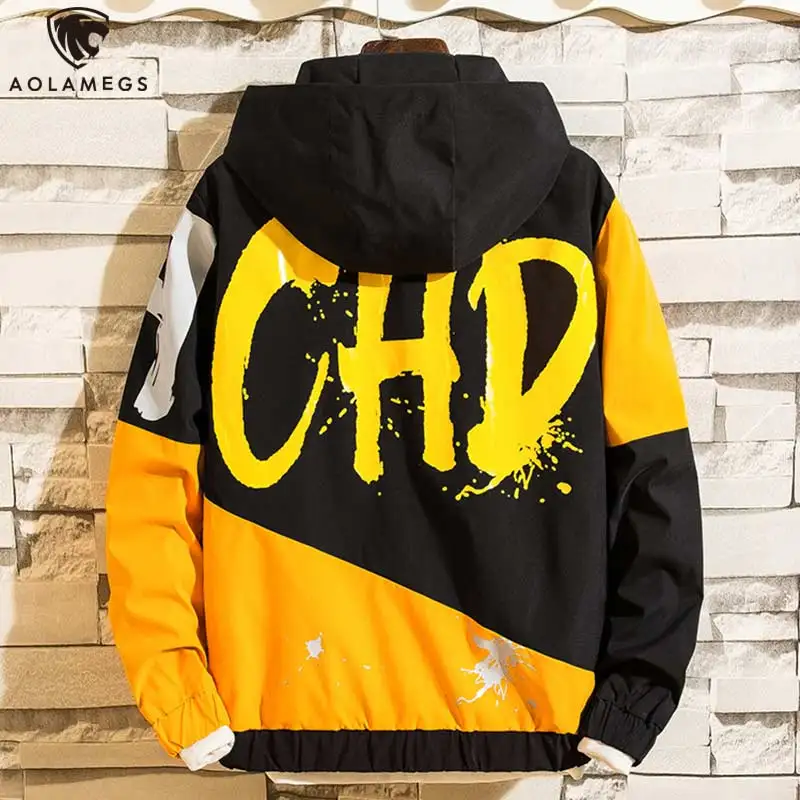Aolamegs Men Hoodies Patchwork Loose Hoody Tops Windbreaker Youth Couple Contrast Color Hip Hop High Street Spring Wear
Aolamegs Men Hoodies Patchwork Loose Hoody Tops Windbreaker Youth Couple Contrast Color Hip Hop High Street Spring Wear