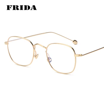 FRIDA 2016 New Fashion Vintage Retro Square Metal Frame Plain Glasses Brand Design Eyewear Frame Eyeglasses Oculos De Grau
FRIDA 2016 New Fashion Vintage Retro Square Metal Frame Plain Glasses Brand Design Eyewear Frame Eyeglasses Oculos De Grau