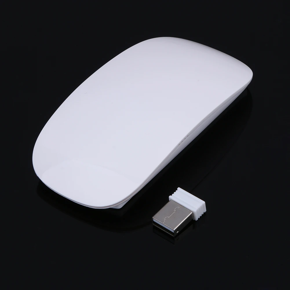 

2.4Ghz Wireless Mouse 1200DPI Slim Clever Ergonomic Laser Optical Magic Mice Touch Ultrathin Computer Mouse With USB Receiver