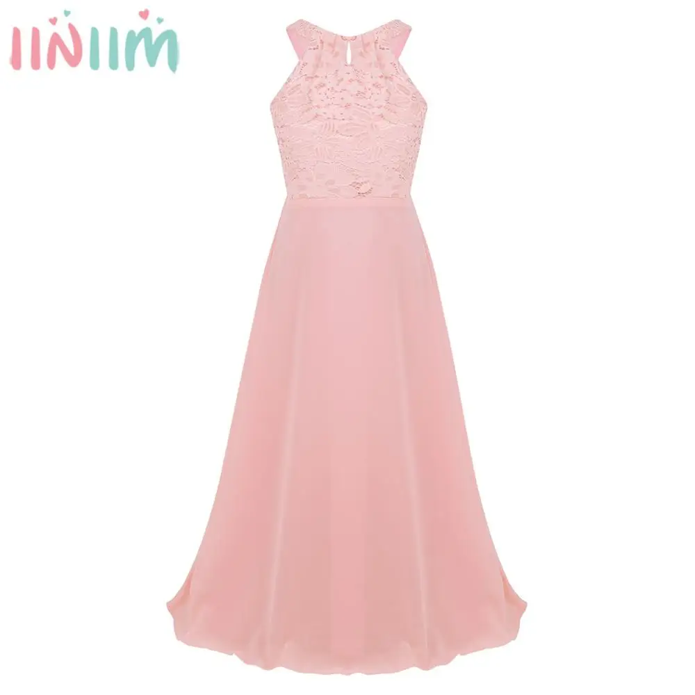 Kids Girls Chiffon Dress Floral Lace Cutout Back Flower Girl Dress Princess Elegant Wedding Bridesmaid Birthday Party Dress
Kids Girls Chiffon Dress Floral Lace Cutout Back Flower Girl Dress Princess Elegant Wedding Bridesmaid Birthday Party Dress