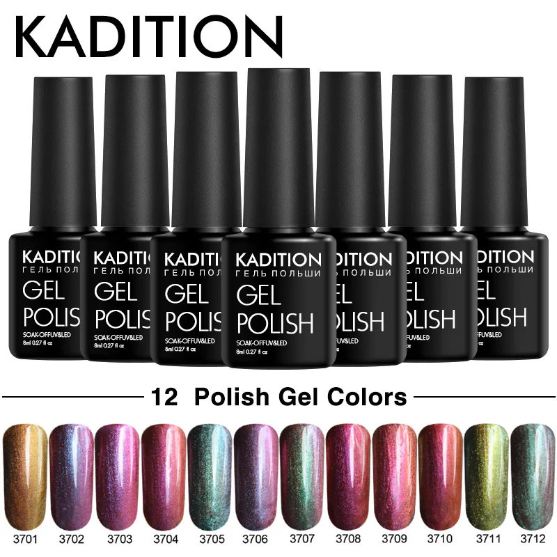KADITION New Chameleon Color Gel Nail Polish Semi Permanent Nail Art Enamel Glitter Starry Gel Lacquer Nails Glue Gel Varnish
KADITION New Chameleon Color Gel Nail Polish Semi Permanent Nail Art Enamel Glitter Starry Gel Lacquer Nails Glue Gel Varnish