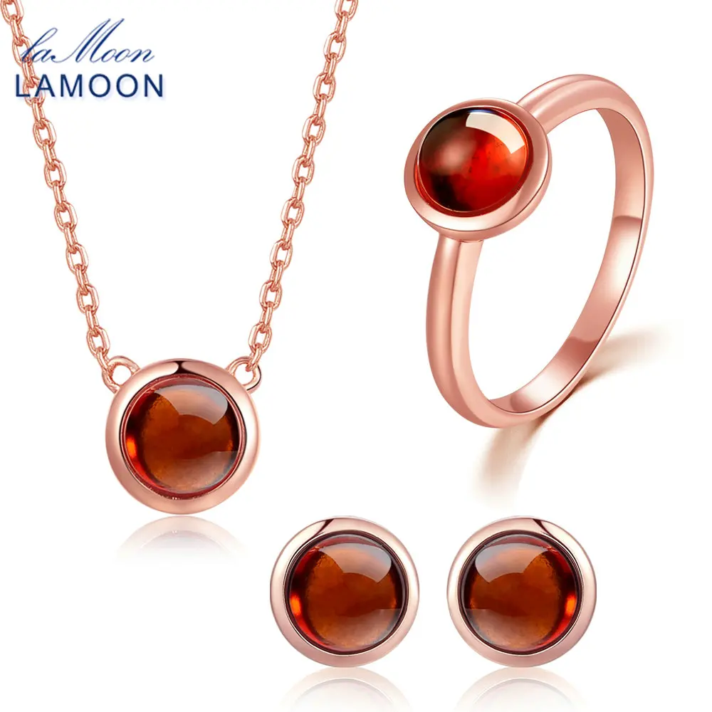 Ювелирный Комплект из серебра 100% пробы 6 мм 925 карат|jewelry sets|set 925set red |