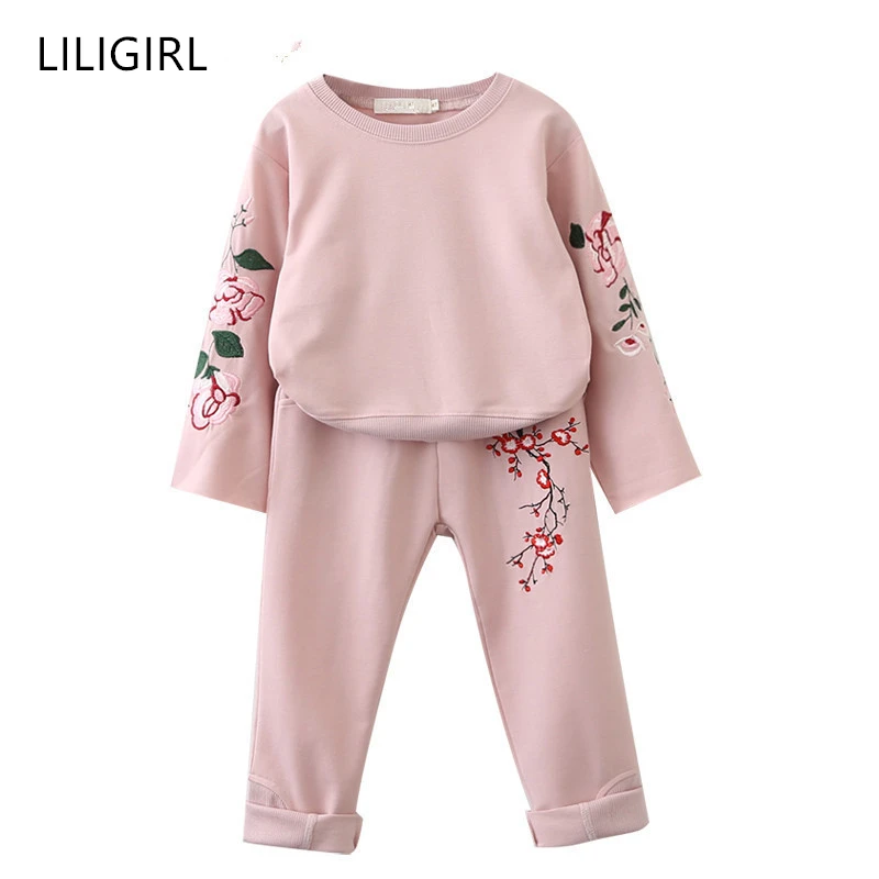 LILIGIRL Girls Clothes Sets 2019 New Autumn Baby Kids Embroidery T-Shirt Tops+Pant Overalls Suit for Casual Children Clothing
LILIGIRL Girls Clothes Sets 2019 New Autumn Baby Kids Embroidery T-Shirt Tops+Pant Overalls Suit for Casual Children Clothing