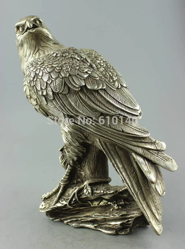 Collectible Decorated Old Handwork Tibet Silver Carve Eagle On Tree Box & Statue
Collectible Decorated Old Handwork Tibet Silver Carve Eagle On Tree Box & Statue