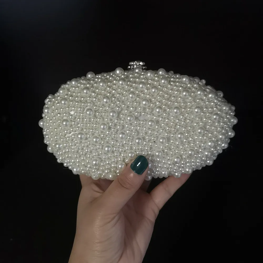 Jaron Wholesale Price Bag Women's Imitation Pearls Evening Bags Handmade Shell-Shaped Beaded Clutch Purse Floral Party Handbag
Jaron Wholesale Price Bag Women's Imitation Pearls Evening Bags Handmade Shell-Shaped Beaded Clutch Purse Floral Party Handbag
