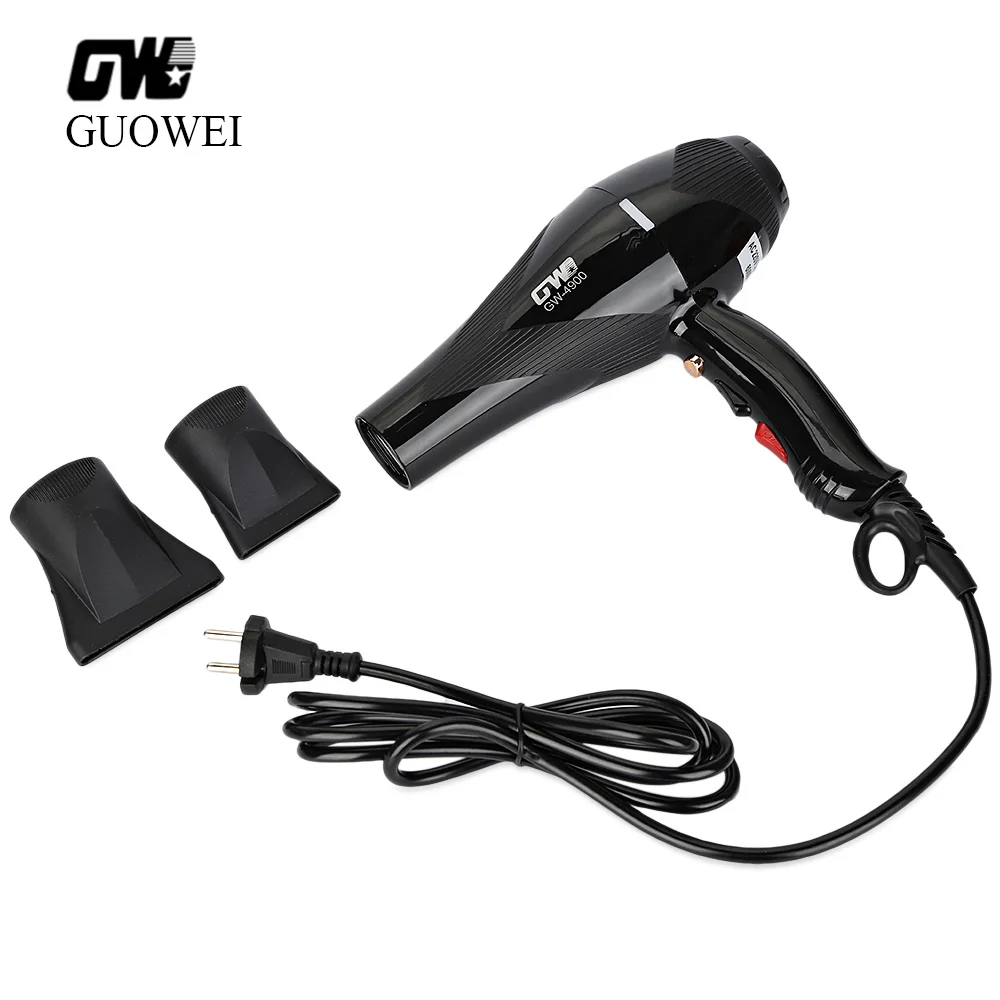 

Guowei GW - 4900 Electric Hair Dryer 6000W Powerful Portable Traveller Compact Hot/Cold Air Air Collecting&Scattering Hair Dryer