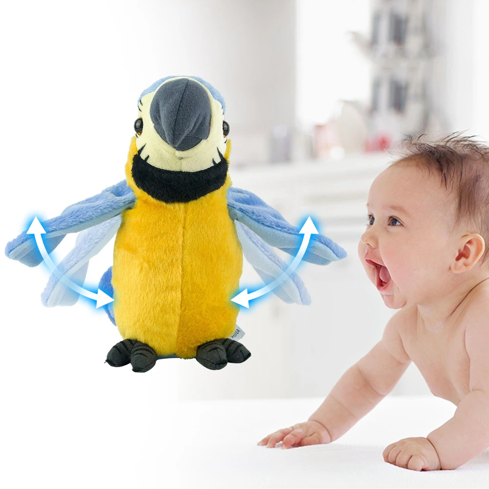 Stuffed Plush Electric Bird Talk Repeat Speak Record Wave Wings Parrot Toy Electronic Pet Record And Repeat Soft Parrot
Stuffed Plush Electric Bird Talk Repeat Speak Record Wave Wings Parrot Toy Electronic Pet Record And Repeat Soft Parrot