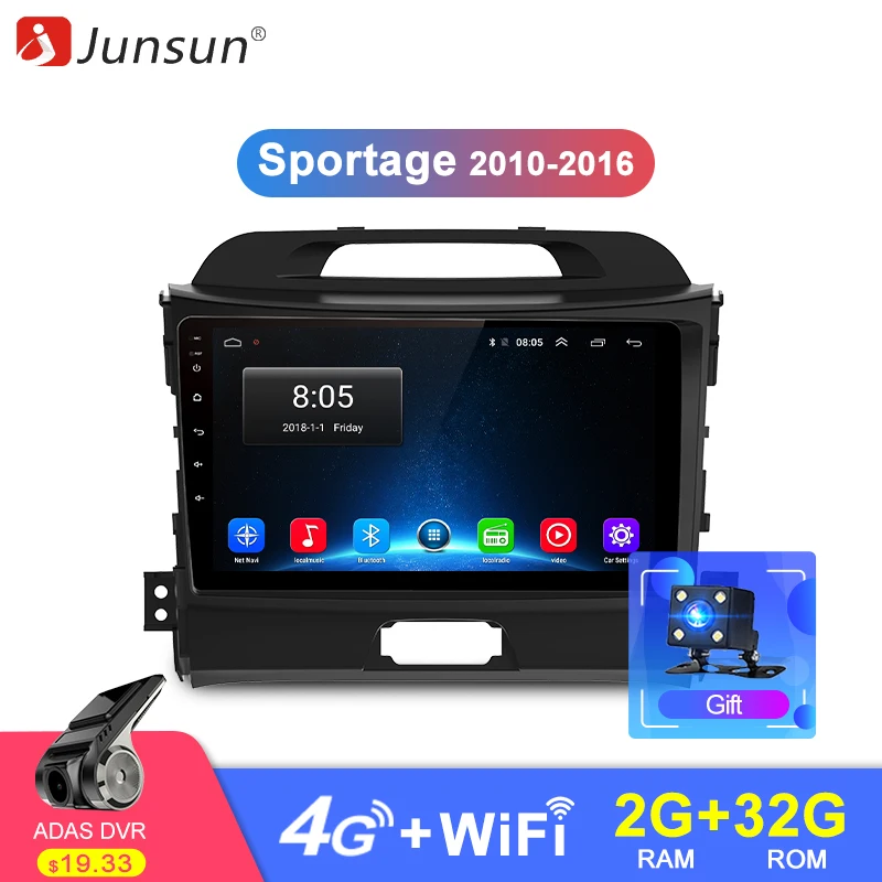 Junsun V1 2G+32G Android 9.0 DSP Car Radio Multimedia Video Player Navigation GPS 2 din For KIA Sportage 3 2010 2011-2016 no dvd
Junsun V1 2G+32G Android 9.0 DSP Car Radio Multimedia Video Player Navigation GPS 2 din For KIA Sportage 3 2010 2011-2016 no dvd