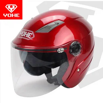 Summer New YOHE Double lens motorcycle helmet YH-837R half face motorbike helmets ABS PC Visor lens black red white pink
Summer New YOHE Double lens motorcycle helmet YH-837R half face motorbike helmets ABS PC Visor lens black red white pink