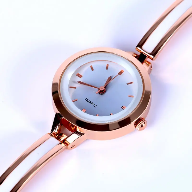 Женские наручные часы Relojes Роскошные Аналоговые кварцевые с дисплеем золотые и