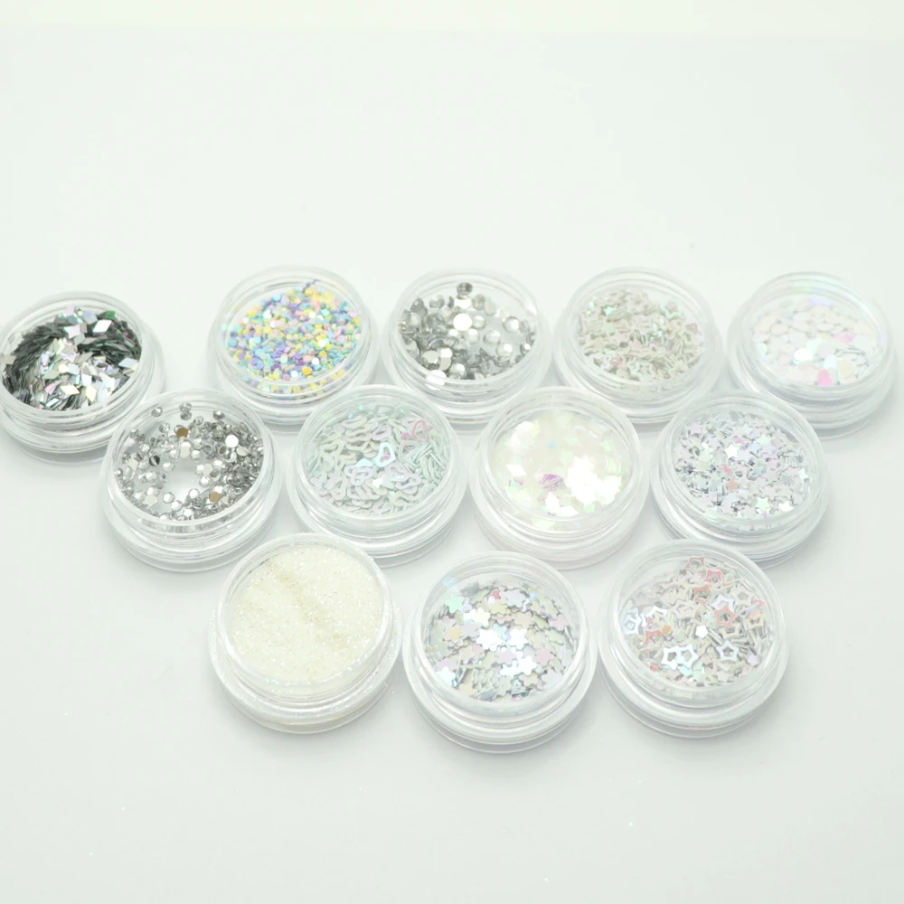 Mixed Size Nail Glitter Paillette Holographic white Flakies Colorful Mix Shape 3D Ultrathin Nail Sequins Manicure Nail Art Decor
Mixed Size Nail Glitter Paillette Holographic white Flakies Colorful Mix Shape 3D Ultrathin Nail Sequins Manicure Nail Art Decor