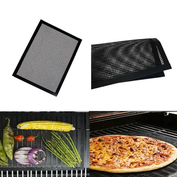 40*30cm Reusable Non-Stick BBQ Grill Mesh Mat Teflon Baking Sheet Portable Outdoor Picnic Cooking Barbecue Tools
40*30cm Reusable Non-Stick BBQ Grill Mesh Mat Teflon Baking Sheet Portable Outdoor Picnic Cooking Barbecue Tools