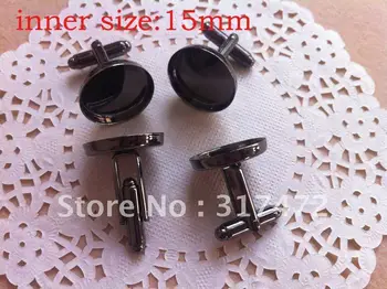 Wholesale 100pcs/lot Gunmental Black Cufflink Findings Cuff Link Blanks Backs 15mm
Wholesale 100pcs/lot Gunmental Black Cufflink Findings Cuff Link Blanks Backs 15mm