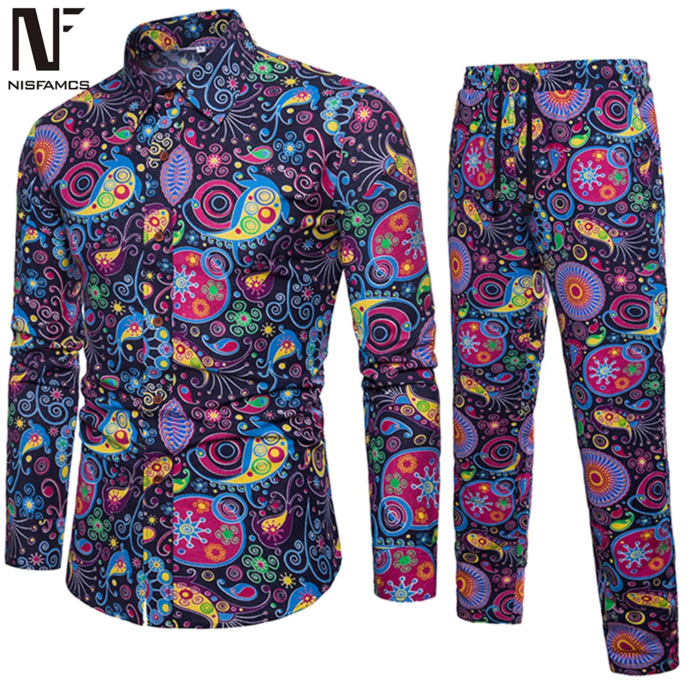 Colorful Print Set Suit Men Fitness 5XL Streetwear New Arrival Cool Hawaiian Clothing Flower Casual Shirt + Long Pant Sets Suits
Colorful Print Set Suit Men Fitness 5XL Streetwear New Arrival Cool Hawaiian Clothing Flower Casual Shirt + Long Pant Sets Suits