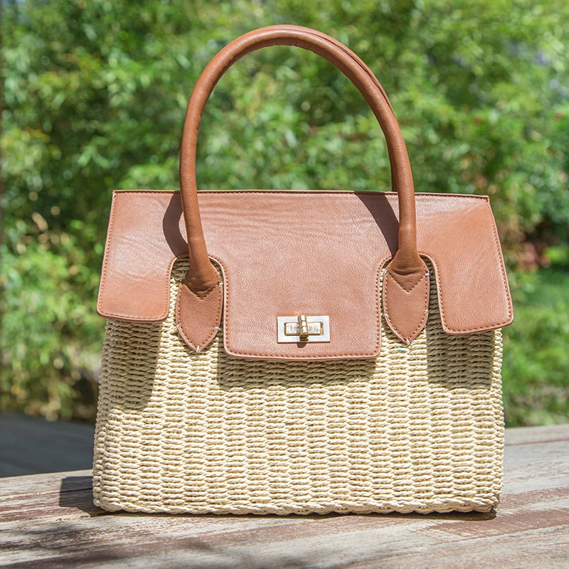 Women Vintage Rattan Handbag Female Bohemian Summer Beach Straw Bags Lady Simple Weave Bag Handmade Casual Large Tote
Women Vintage Rattan Handbag Female Bohemian Summer Beach Straw Bags Lady Simple Weave Bag Handmade Casual Large Tote