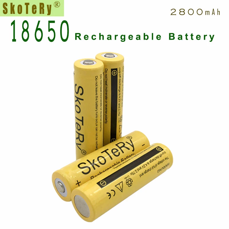 2PCS 3.7V 2800mAh 18650 Li-ion Rechargeable Battery for Flashlight 18650 3.7v 18650 battery batteries Free Shipping Yellow
2PCS 3.7V 2800mAh 18650 Li-ion Rechargeable Battery for Flashlight 18650 3.7v 18650 battery batteries Free Shipping Yellow