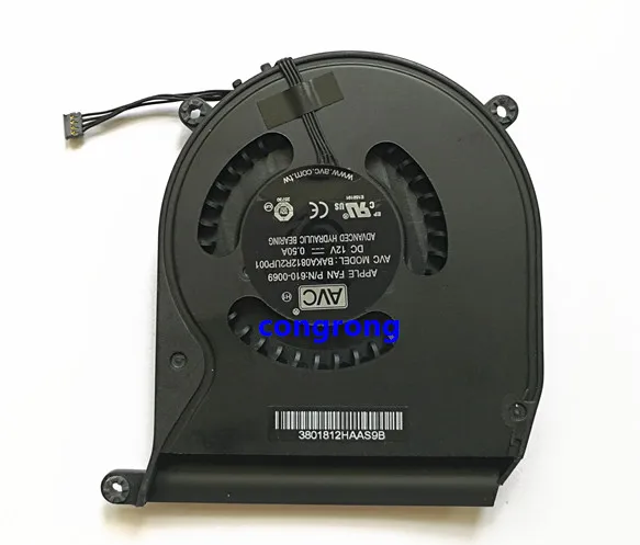 cpu fan For Apple Mac Mini A1347 EMC 2442 Mid 2011 MC270 MC438 MC815 MC816 cpu cooling Fan cooler 610-0069 BAKA0812R2UP001
cpu fan For Apple Mac Mini A1347 EMC 2442 Mid 2011 MC270 MC438 MC815 MC816 cpu cooling Fan cooler 610-0069 BAKA0812R2UP001