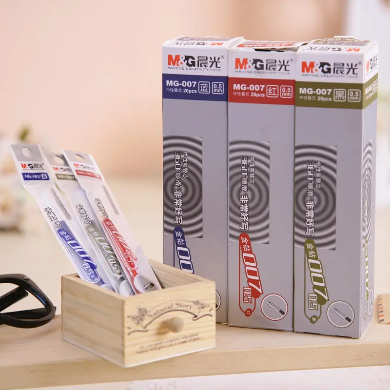 20pcs/lot 0.5MM Refill 100% M&G gel pen refill high-quality NIB Top ink writing smooth school & offic stationery free shipping
20pcs/lot 0.5MM Refill 100% M&G gel pen refill high-quality NIB Top ink writing smooth school & offic stationery free shipping