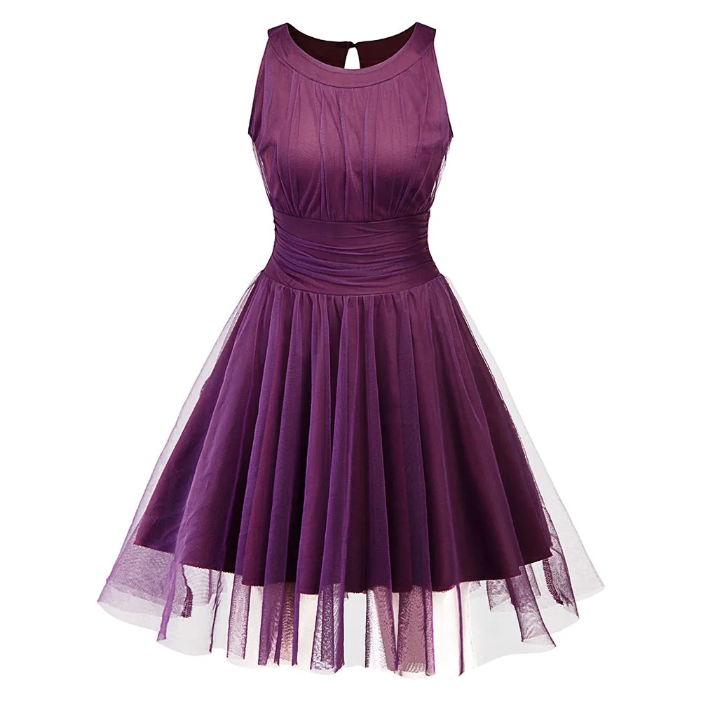2019 Womens Sleeveless Polyester Sleeveless Solid Lace Dress Formal Ladies Wedding Bridesmaid Lace Dress
2019 Womens Sleeveless Polyester Sleeveless Solid Lace Dress Formal Ladies Wedding Bridesmaid Lace Dress