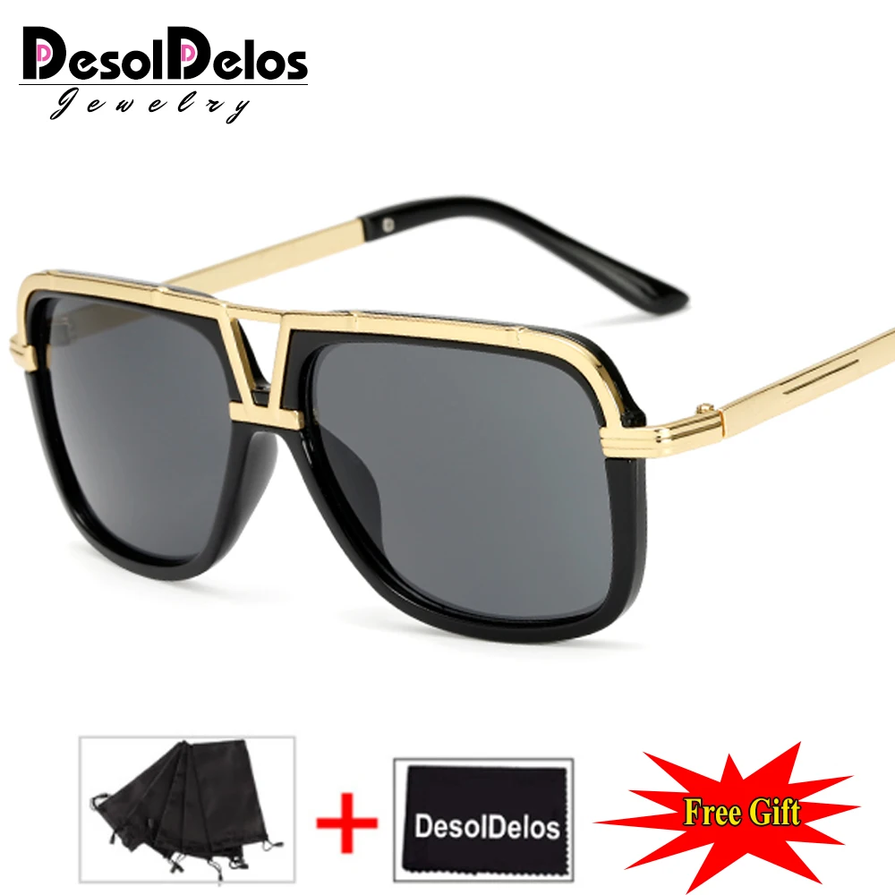 Фото DesolDelos New Style 2019 Sunglasses Men Brand Designer Sun Glasses Driving Oculos De Sol Masculino Grandmaster Square Sunglass |