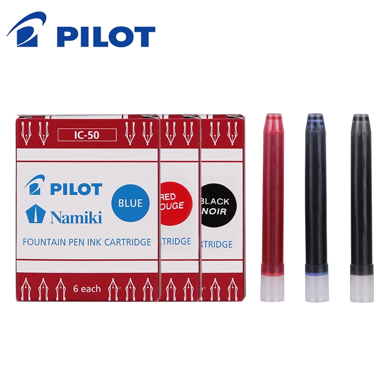 6pc/pack Japan Pilot IC-50 ic50 ic 50 ink sac ink cartridges for FP-50r/78G Pen black blue red 3 colors
6pc/pack Japan Pilot IC-50 ic50 ic 50 ink sac ink cartridges for FP-50r/78G Pen black blue red 3 colors