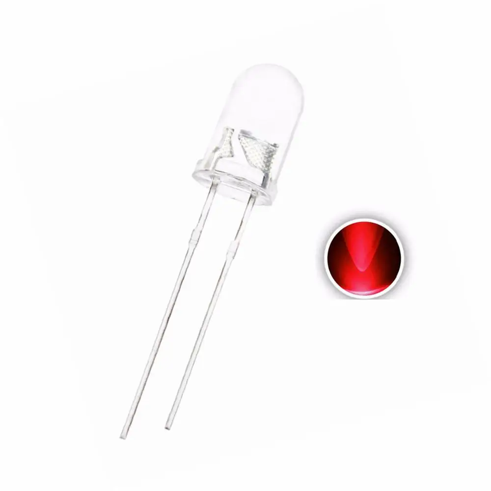 1000pcs F5 5MM RED DIP LED Water Clear , 1.8-2.0V 20mA 12000MCD , Super bright , Long legs Good Quality
1000pcs F5 5MM RED DIP LED Water Clear , 1.8-2.0V 20mA 12000MCD , Super bright , Long legs Good Quality