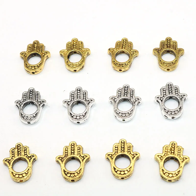 Tibetan Silver Evil Eye Loose Spacer Beads Hamsa Hand Shaped Loose Beads Charms Accessories DIY Needlework Making 16*13mm
Tibetan Silver Evil Eye Loose Spacer Beads Hamsa Hand Shaped Loose Beads Charms Accessories DIY Needlework Making 16*13mm