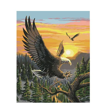 painting by numbers canvas painting wall art wall pictures for living room picture posters art The eagle The setting sun 40X50
painting by numbers canvas painting wall art wall pictures for living room picture posters art The eagle The setting sun 40X50