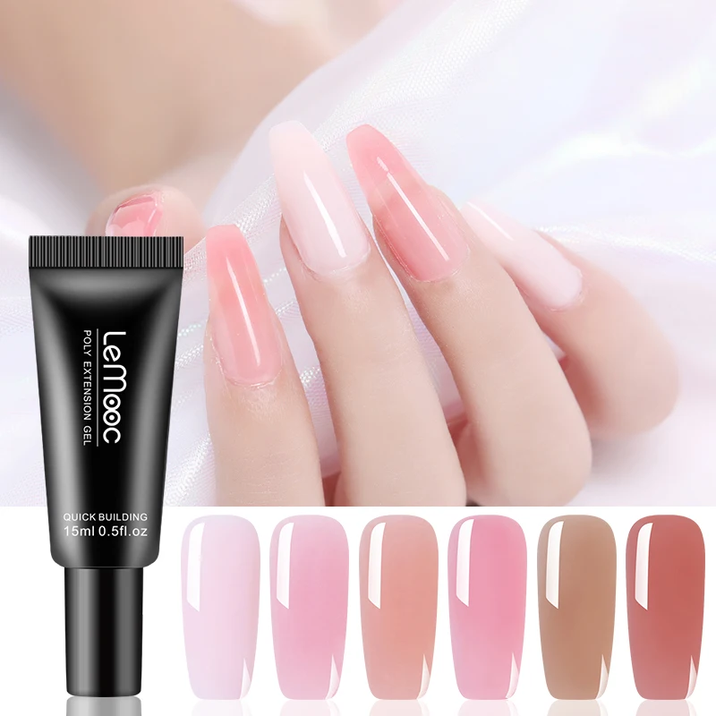 LEMOOC 15ml Crystal Extend Led Nail Poly UV Gel Builder Finger Extension Nail Art Gel Lacquer Pink White Clear Jelly Poly UV Gel
LEMOOC 15ml Crystal Extend Led Nail Poly UV Gel Builder Finger Extension Nail Art Gel Lacquer Pink White Clear Jelly Poly UV Gel