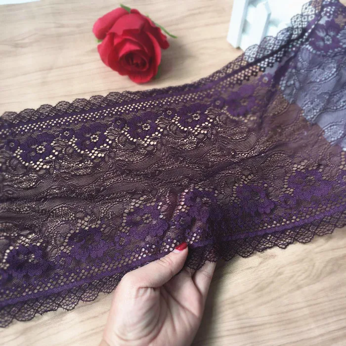 5Yard 23cm Width Spandex Elastic Lingerie Lace Trim Flower Stretch Sewing DIY Appliques Lace Fabric For Underwear Bra
5Yard 23cm Width Spandex Elastic Lingerie Lace Trim Flower Stretch Sewing DIY Appliques Lace Fabric For Underwear Bra