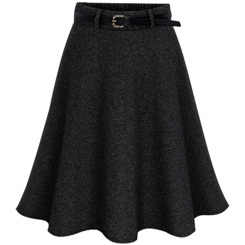 Plus size women fall winter belt high waist skirt empire formal A-line elegant female woolen skirt Knee length suit big size 6XL
Plus size women fall winter belt high waist skirt empire formal A-line elegant female woolen skirt Knee length suit big size 6XL