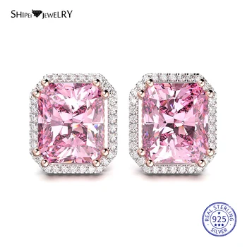 Shipei Princess Square Stud Earrings for Women 100% 925 Sterling Silver Sapphire Ruby Emerald Wedding Earrings Fine Jewelry Gift
Shipei Princess Square Stud Earrings for Women 100% 925 Sterling Silver Sapphire Ruby Emerald Wedding Earrings Fine Jewelry Gift