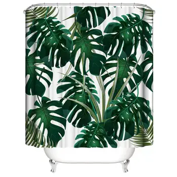 Shower Curtain 180x180CM New Waterproof Tropical style printing Polyester fabric Bathroom curtains with 12 Hooks
Shower Curtain 180x180CM New Waterproof Tropical style printing Polyester fabric Bathroom curtains with 12 Hooks