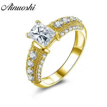 AINUOSHI Trendy 1 Carat Rectangle Ring 14K Solid White/Yellow Gold Pave Setting Band Sona Diamond Women Wedding Engagement Ring
AINUOSHI Trendy 1 Carat Rectangle Ring 14K Solid White/Yellow Gold Pave Setting Band Sona Diamond Women Wedding Engagement Ring
