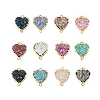 DoreenBeads Fashion Copper & Synthetic Quartz Connectors Heart Gold Filled Colorful DIY Charms 18mm( 6/8") x 14mm( 4/8"), 2 PCs
DoreenBeads Fashion Copper & Synthetic Quartz Connectors Heart Gold Filled Colorful DIY Charms 18mm( 6/8") x 14mm( 4/8"), 2 PCs