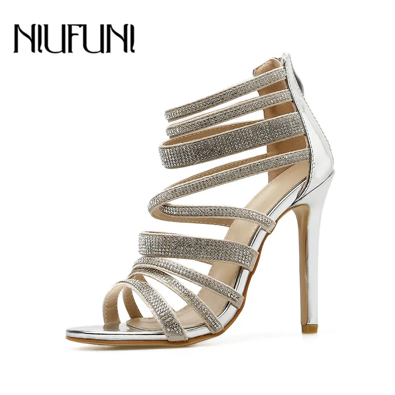 Fashion Sexy Rhinestone Women's Sandals 2020 Summer New Roman Shoes Nightclub High Heels Stiletto Temperament Hollow Ladies Shoe
Fashion Sexy Rhinestone Women's Sandals 2020 Summer New Roman Shoes Nightclub High Heels Stiletto Temperament Hollow Ladies Shoe