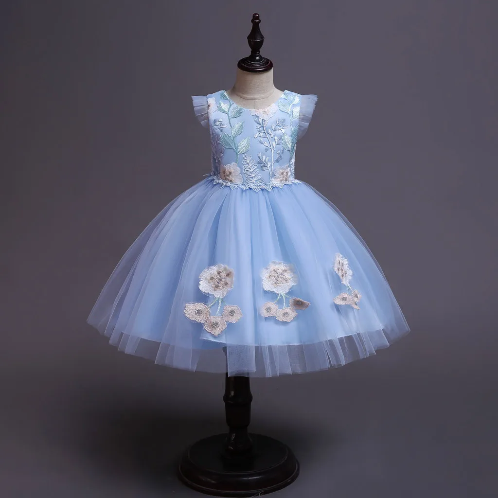 Kid Child Girl Sleeveless Floral Embroidered Princess Prom Dress Wedding Ceremony Girl Wedding Dress Elegant Dress For Girls
Kid Child Girl Sleeveless Floral Embroidered Princess Prom Dress Wedding Ceremony Girl Wedding Dress Elegant Dress For Girls