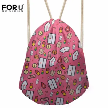 FORUDESIGNS Women's Drawstring Bag Cartoon Nurse Pattern Backpack Females Casual Daypack for Kids Girls Cute SchoolBags Mochila
FORUDESIGNS Women's Drawstring Bag Cartoon Nurse Pattern Backpack Females Casual Daypack for Kids Girls Cute SchoolBags Mochila
