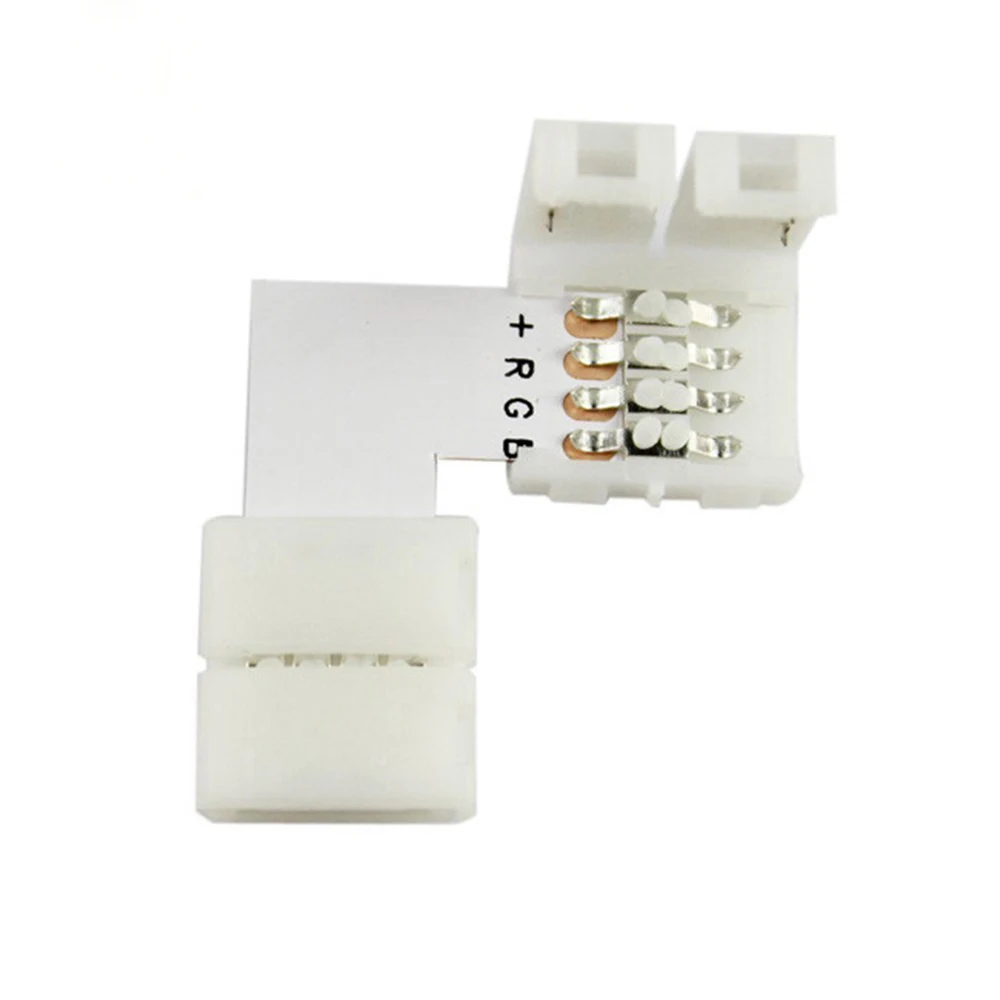 10mm 4pin L Shape LED Connector for 5050 RGB Color led Strip ,no Welding Strip Connector for RGB Strip Light
10mm 4pin L Shape LED Connector for 5050 RGB Color led Strip ,no Welding Strip Connector for RGB Strip Light