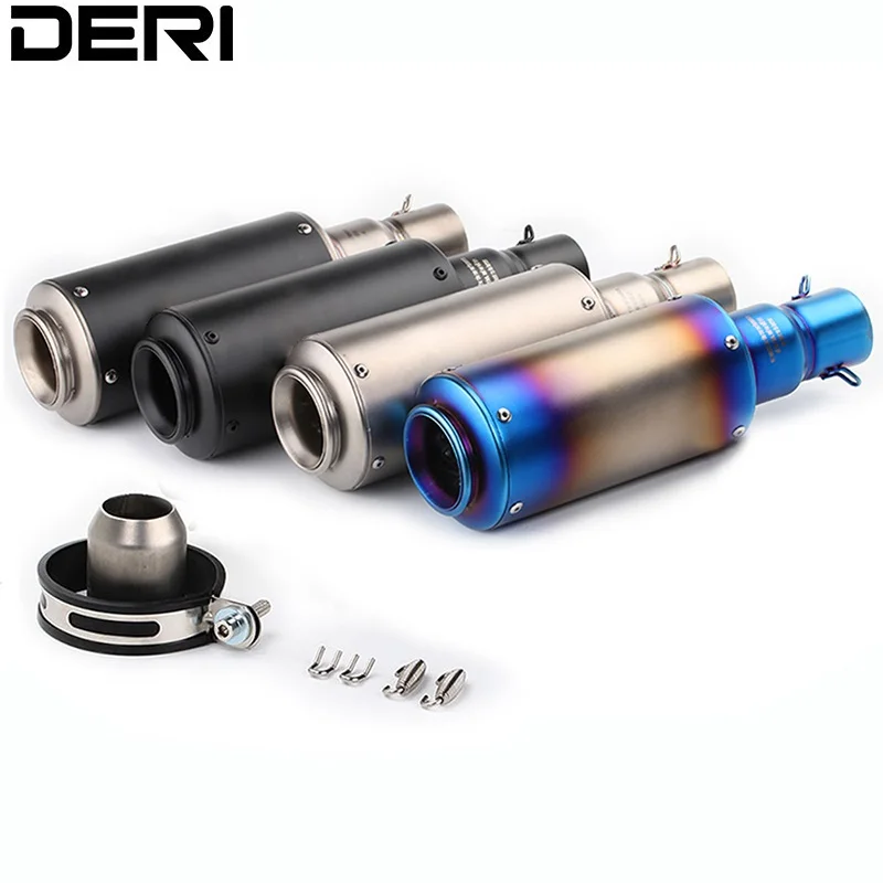 Universal 35-51mm Modified Motorcycle round barrel exhaust pipe Muffler for GY6-125 GY6-150 NIAJA 250 CB400 CBF500 ER-6N Z1000
Universal 35-51mm Modified Motorcycle round barrel exhaust pipe Muffler for GY6-125 GY6-150 NIAJA 250 CB400 CBF500 ER-6N Z1000