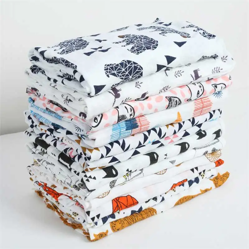 120*120cm 100% Cotton 2 Layers Baby Blankets Muslin Swaddling Milestone Blanket Newborn Products Infantil Blankets
120*120cm 100% Cotton 2 Layers Baby Blankets Muslin Swaddling Milestone Blanket Newborn Products Infantil Blankets