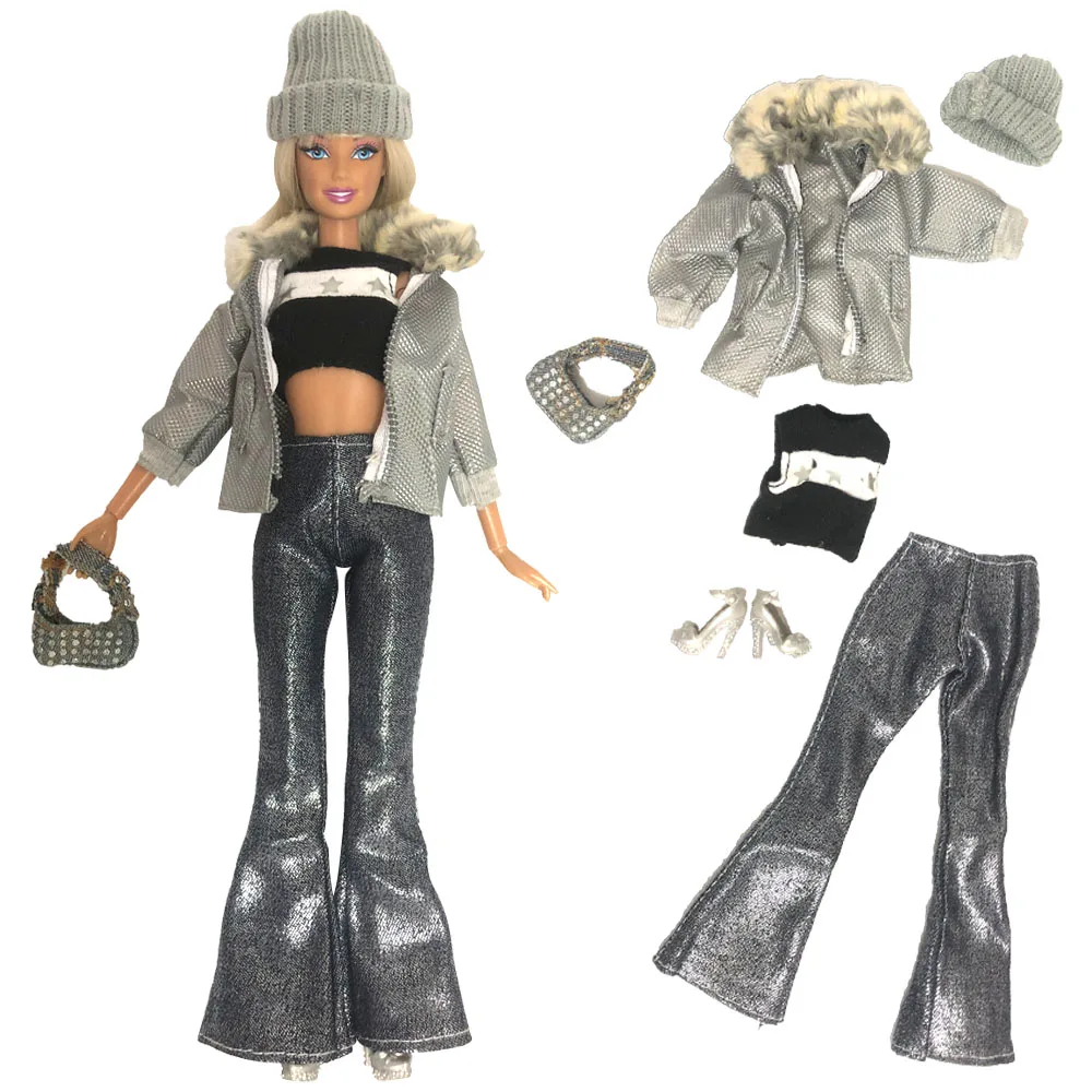 NK One Set Casual Handmade Fashion Winter Jacket + Shoes + Rrousers + Hat + Bag + Shoes For Barbie Doll Accessories 234A
NK One Set Casual Handmade Fashion Winter Jacket + Shoes + Rrousers + Hat + Bag + Shoes For Barbie Doll Accessories 234A