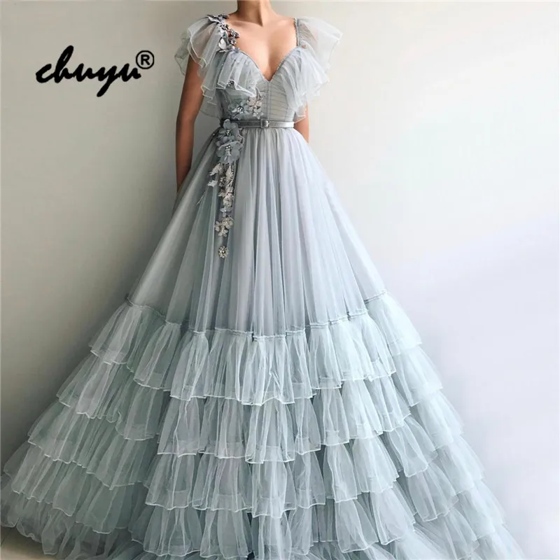 Silver Muslim Evening Dresses Cap Sleeves Tiered Ruffles Illusion Islamic Dubai Saudi Arabic Evening Gown Boho Prom Dress
Silver Muslim Evening Dresses Cap Sleeves Tiered Ruffles Illusion Islamic Dubai Saudi Arabic Evening Gown Boho Prom Dress