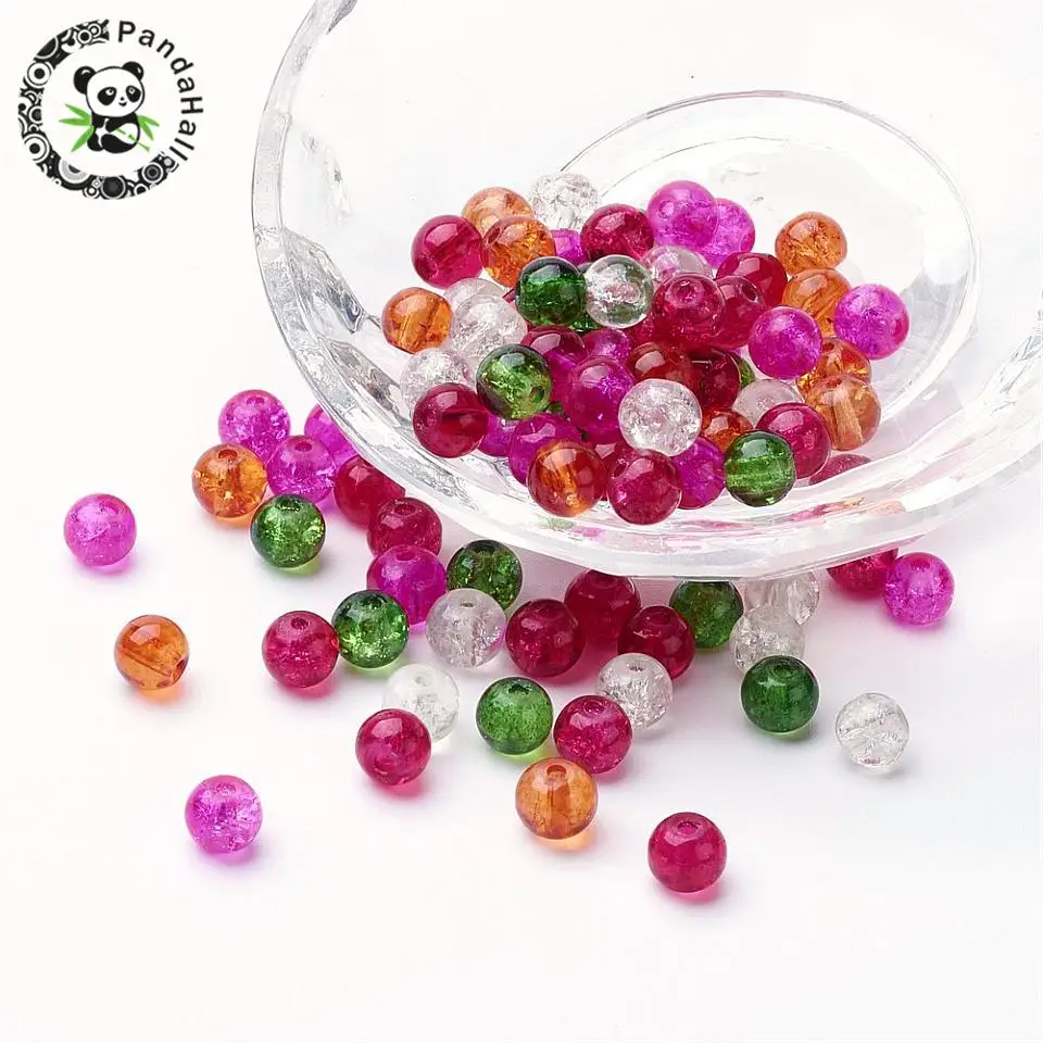 

Разноцветные Круглые Стеклянные шарики для выпечки, для самостоятельного изготовления ювелирных изделий, 4 мм, 6 мм, 8 мм