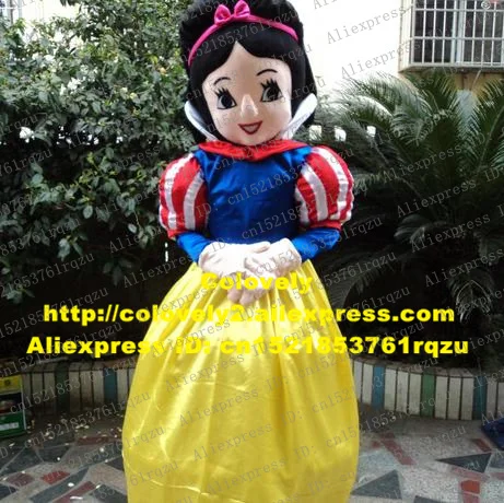 Graceful Cuticolor Snow White Princess Infanta Rani Mascot Costume Cartoon Character Mascotte Red Hairpin White Collar ZZ99 FS
Graceful Cuticolor Snow White Princess Infanta Rani Mascot Costume Cartoon Character Mascotte Red Hairpin White Collar ZZ99 FS