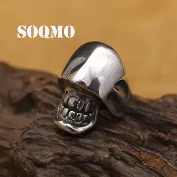 SOQMO Women Men LOVE Ring 100% Real 925 sterling silver Punk Rock Skull fashion wedding Brand adjustable Big ring jewelry SQM159
SOQMO Women Men LOVE Ring 100% Real 925 sterling silver Punk Rock Skull fashion wedding Brand adjustable Big ring jewelry SQM159