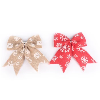 10Pcs Hessian Snowflake Christmas Bowknot Tree Hanging Xmas Decoration Party Gift Christmas Bows Festival Decorations
10Pcs Hessian Snowflake Christmas Bowknot Tree Hanging Xmas Decoration Party Gift Christmas Bows Festival Decorations