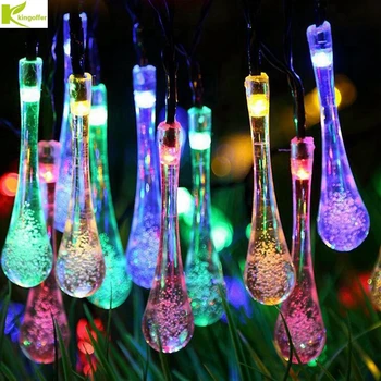 LED String Fairy Light Solar Lamps Water Droplets Outdoor Waterproof 5M Garland Christmas Lights for Wedding Party Decoration
LED String Fairy Light Solar Lamps Water Droplets Outdoor Waterproof 5M Garland Christmas Lights for Wedding Party Decoration